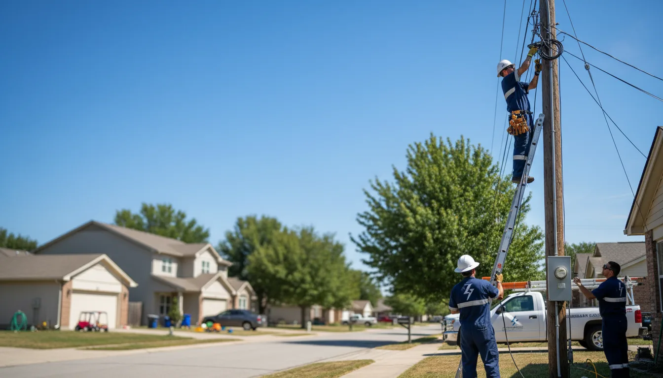 Residential electrician providing installation services in Vernon, AL